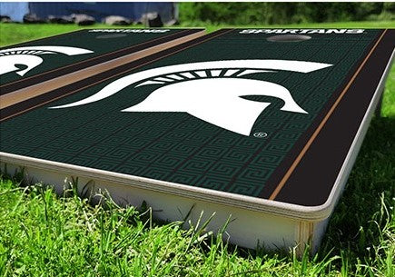 Michigan State Spartans Fanatic Pro Cornhole Bean Bag Toss Game 24x48 with 8 Regulation 16oz Bags