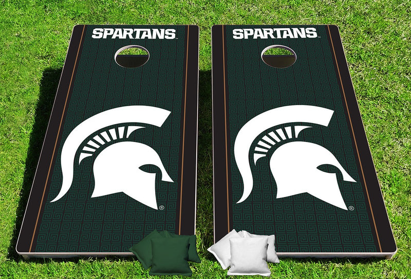 Michigan State Spartans Fanatic Pro Cornhole Bean Bag Toss Game 24x48 with 8 Regulation 16oz Bags