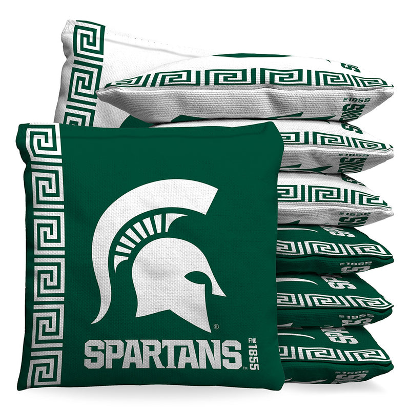 Michigan State Spartans FND 1855 1 LB Cornhole Bean Bag Toss Bags (Set of 8)