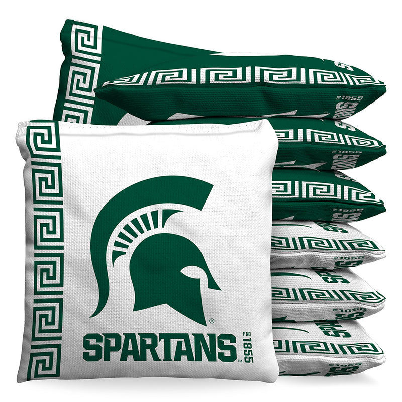 Michigan State Spartans FND 1855 1 LB Cornhole Bean Bag Toss Bags (Set of 8)