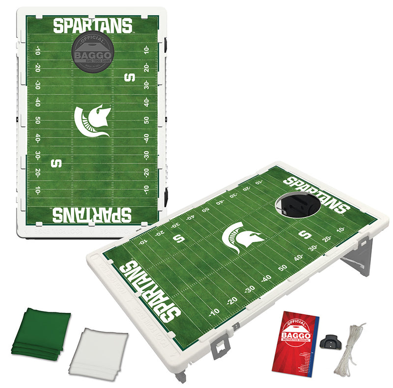 Michigan State Spartans Home Field Baggo Bean Bag Toss Portable Cornhole Game