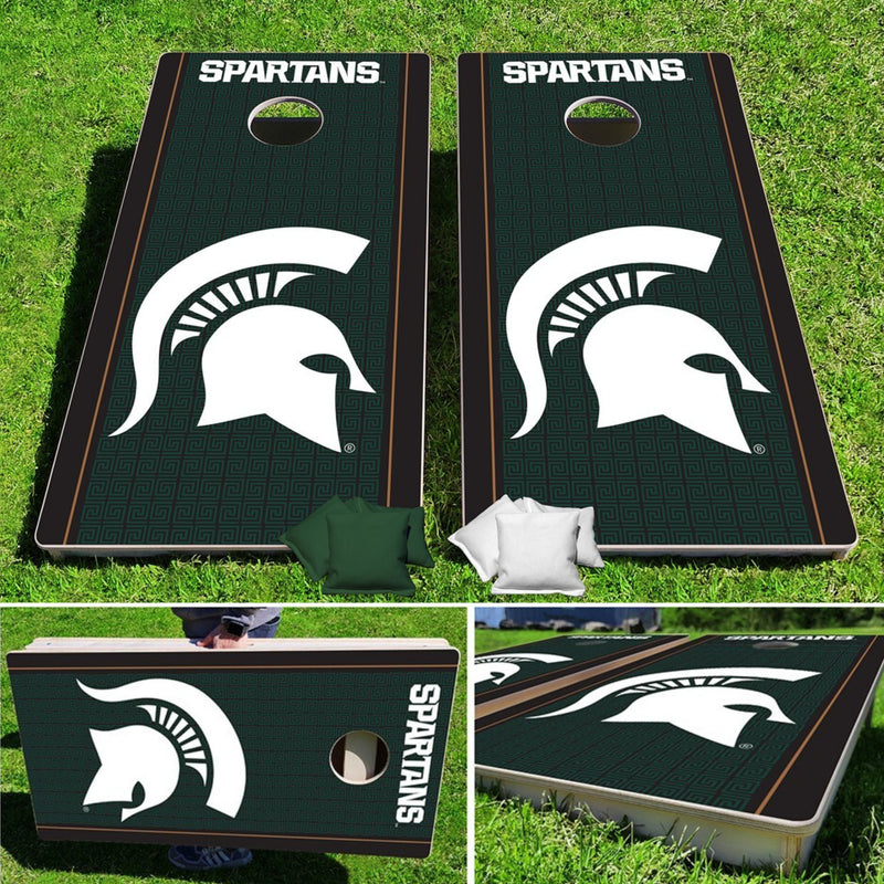Michigan State Spartans Fanatic Pro Cornhole Bean Bag Toss Game 24x48 with 8 Regulation 16oz Bags