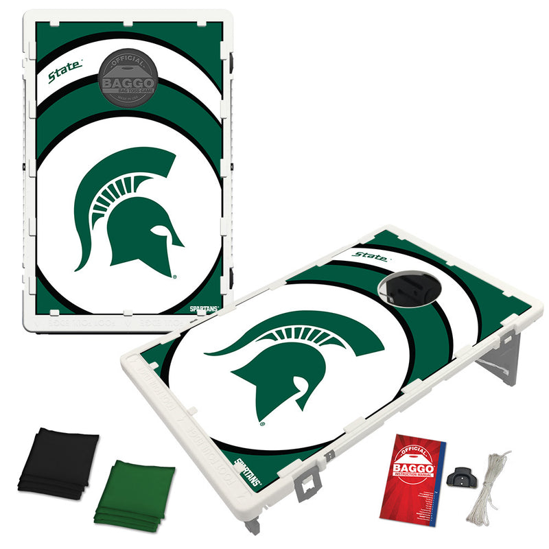 Michigan State Spartans Vortex Baggo Bean Bag Toss Portable Cornhole Game