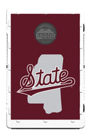 Mississippi State Bulldogs Maroon Script Screens (only) by Baggo