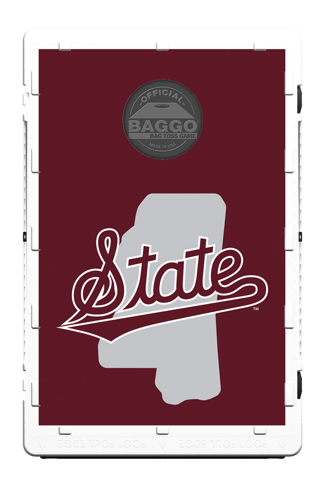 Mississippi State Bulldogs Maroon Script Screens (only) by Baggo