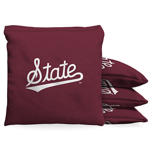 Mississippi State Bulldogs Script 9.5 oz Bean Bag Toss Bags by BAGGO