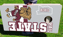 Mississippi State Bulldogs Hail State Bully Pro Cornhole Bean Bag Toss Game 24x48 with 8 Regulation 16oz Bags