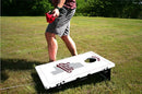 Mississippi State Bulldogs White Script Baggo Bean Bag Toss Portable 2x3 Cornhole Game