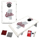 Mississippi State Bulldogs White Script Baggo Bean Bag Toss Portable 2x3 Cornhole Game