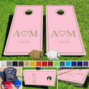 Monogram Style2 Wedding Pro Style Cornhole Bean Bag Toss Game 24x48 with 8 Regulation 16oz Bags Baggo.com