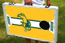 North Dakota State Bison Helmet Stripe Baggo Bean Bag Toss Portable Cornhole Game