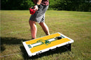 North Dakota State Bison Helmet Stripe Baggo Bean Bag Toss Portable Cornhole Game