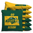North Dakota State Bison ND Outline 9.5 oz Bean Bag Toss Bags by BAGGO (Set of 8)