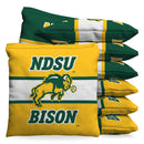 North Dakota State Bison Stripe 9.5 oz Bean Bag Toss Bags by BAGGO (Set of 8)