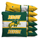 North Dakota State Bison Stripe 9.5 oz Bean Bag Toss Bags by BAGGO (Set of 8)