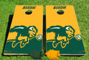 North Dakota State Bison Fanatic Pro Cornhole Bean Bag Toss Game 24x48 with 8 Regulation 16oz Bags