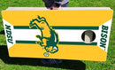 North Dakota State Bison Helmet Stripe Pro Cornhole Bean Bag Toss Game 24x48 with 8 Regulation 16oz Bags