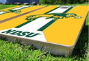 North Dakota State Bison Helmet Stripe Pro Cornhole Bean Bag Toss Game 24x48 with 8 Regulation 16oz Bags