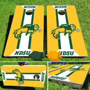 North Dakota State Bison Helmet Stripe Pro Cornhole Bean Bag Toss Game 24x48 with 8 Regulation 16oz Bags