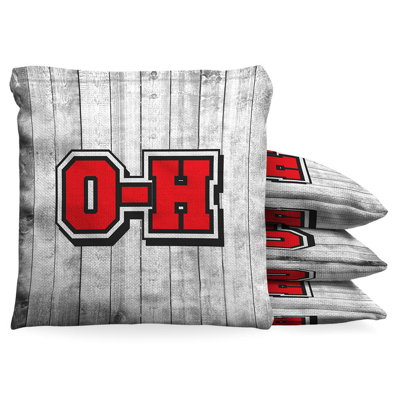 Ohio OH-IO Cornhole Bean Bag Toss Bags (set of 8) Baggo.com