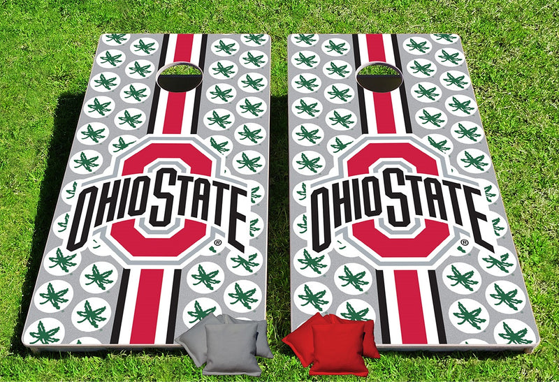 Ohio State Buckeyes Fanatic Pro Cornhole Bean Bag Toss Game 24x48 with 8 Regulation 16oz Bags