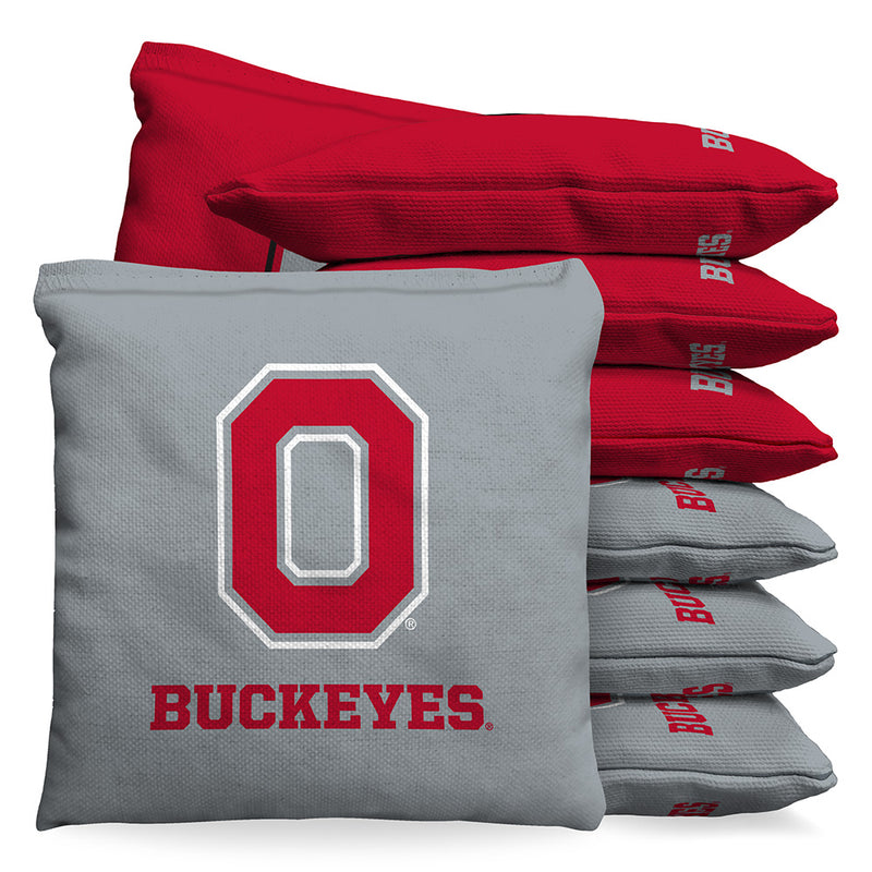 Ohio State Buckeyes Block O Baggo Cornhole Bean Bag Toss Bags Set (set of 8)