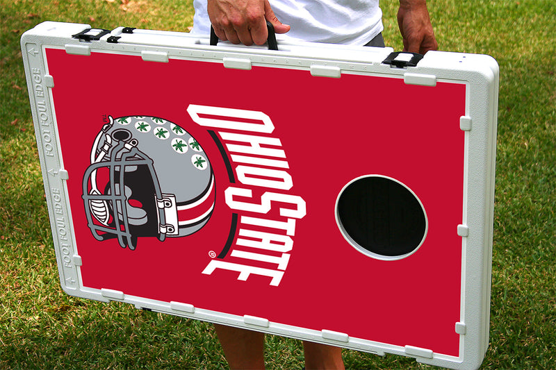 Ohio State Buckeyes Helmet Baggo Bean Bag Toss Portable Cornhole Game