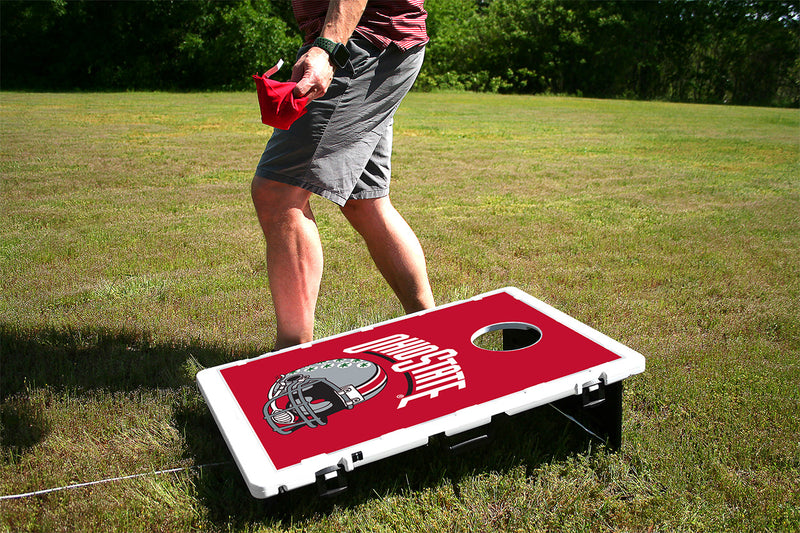 Ohio State Buckeyes Helmet Baggo Bean Bag Toss Portable Cornhole Game