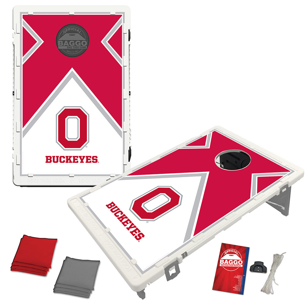 Ohio State Buckeyes Vintage Baggo Bean Bag Toss Portable 2x3 Cornhole ...