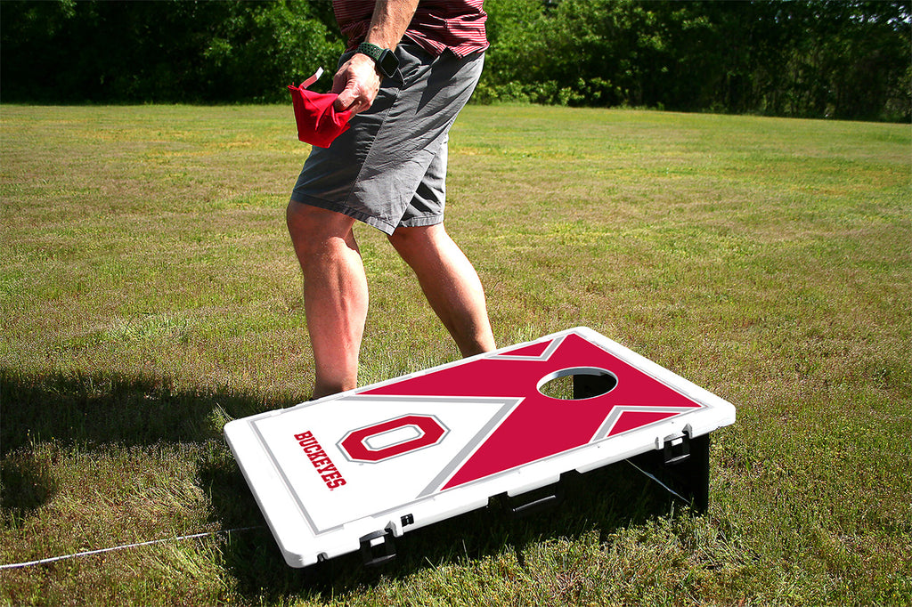 Ohio State Buckeyes Vintage Baggo Bean Bag Toss Portable 2x3 Cornhole ...