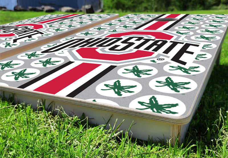 Ohio State Buckeyes Fanatic Pro Cornhole Bean Bag Toss Game 24x48 with 8 Regulation 16oz Bags