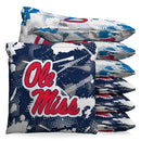 Ole Miss Rebels Graffiti 9.5oz Bean Bag Toss Bags by BAGGO (Set of 8)