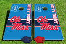 Ole Miss Rebels Hotty Toddy Powder Blue Pro Cornhole Bean Bag Toss Game 24x48 with 8 Regulation 16oz Bags