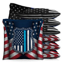 Thin Blue Line Baggo Cornhole Bean Bag Toss Bags (set of 8)