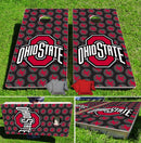 Ohio State Buckeyes Blackout Pro Cornhole Bean Bag Toss Game 24x48 with 8 Regulation 16oz Bags