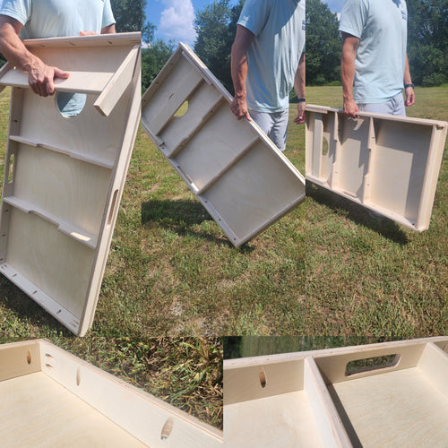 YOUR WEDDING PHOTO! Pro Style Cornhole Bean Bag Toss Game 24x48 with 8 Regulation 16oz Bags