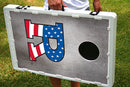 Rutgers Scarlett Knights Stars & Stripes Baggo Bean Bag Toss Portable 2x3 Cornhole Game