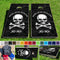 Pirate Skull & Bones Drink Up Yo Ho Pro Style Cornhole Bean Bag Toss Game 24x48 with 8 Regulation 16oz Bags