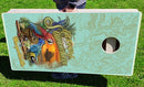 Margaritaville  5 O'Clock Somewhere Sunset Pro Cornhole Bean Bag Toss Game 24x48 with 8 Regulation 16oz Bags