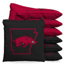 Arkansas Razorbacks Country 9.5oz Bean Bag Toss Bags by BAGGO (Set of 8)