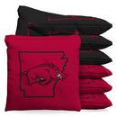 Arkansas Razorbacks Country 9.5oz Bean Bag Toss Bags by BAGGO (Set of 8)