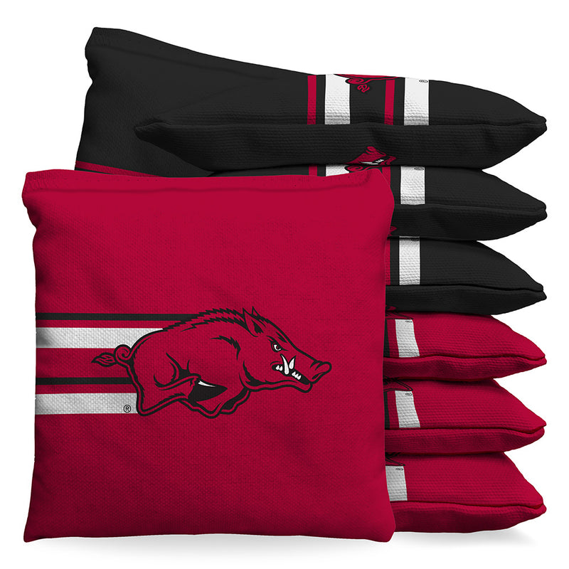 Running Razorback Hog Arkansas Razorbacks Running Hog 9.5oz Bean Bag Toss Bags by BAGGO (Set ...