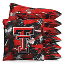 Texas Tech Red Raiders Graffiti Cornhole 1 LB Cornhole Bean Bag Toss Bags by BAGGO (Set of 8)