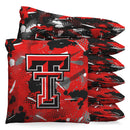 Texas Tech Red Raiders Graffiti Cornhole 1 LB Cornhole Bean Bag Toss Bags by BAGGO (Set of 8)
