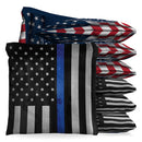 Thin Blue Line Baggo Cornhole Bean Bag Toss Bags (set of 8)