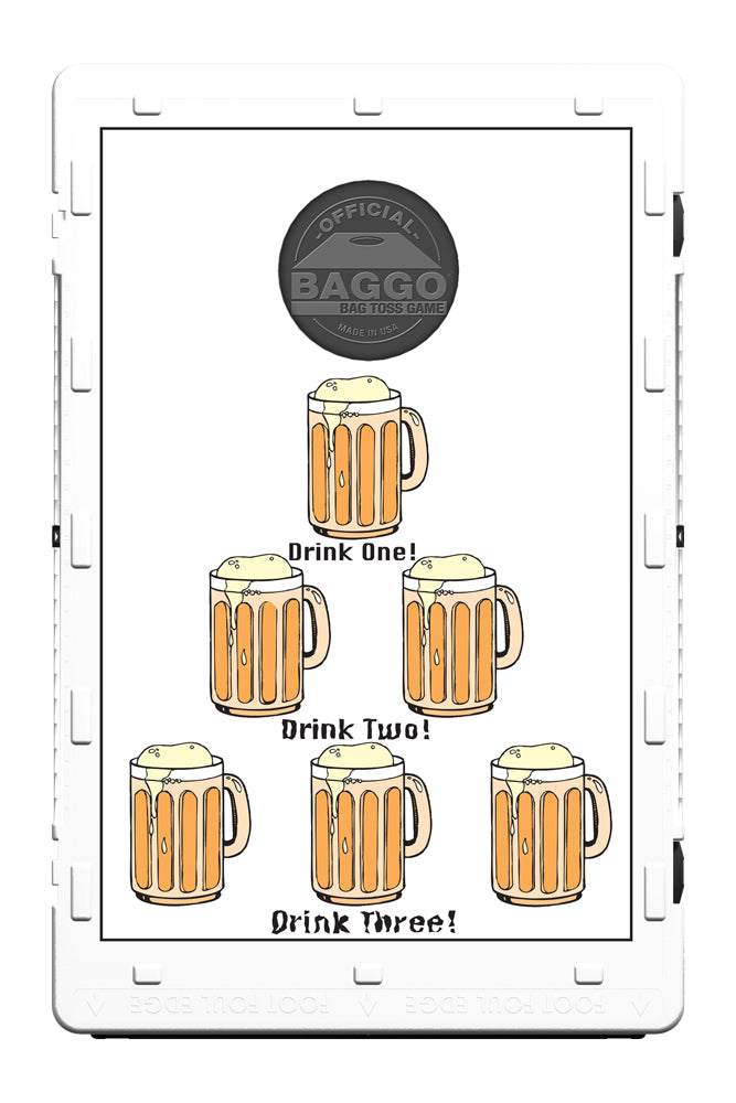 6 Beer Mugs Drink Bean Bag Toss Game by BAGGO