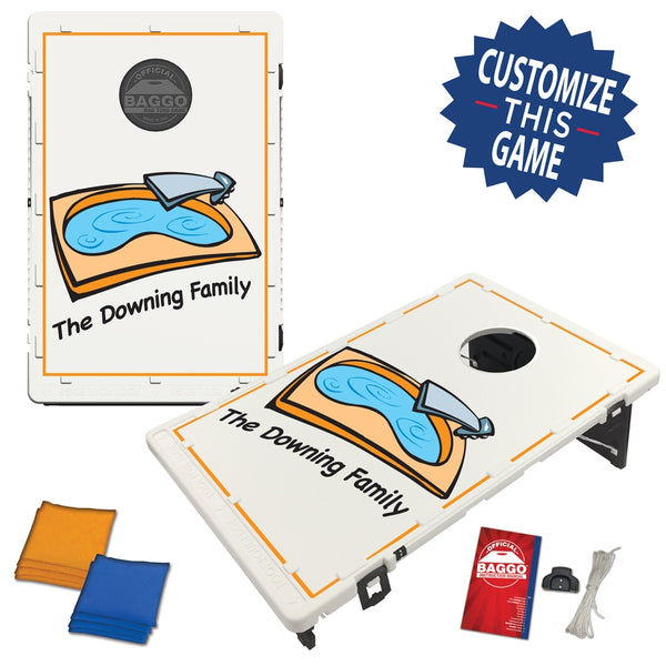 Cornhole Game Set Bean Bag Toss Built-in Storage C... – Grandado