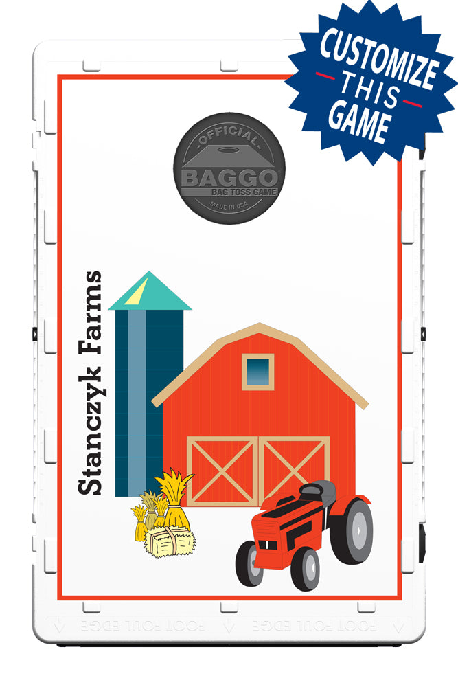 Red Barn & Tractor Screens (only) by Baggo