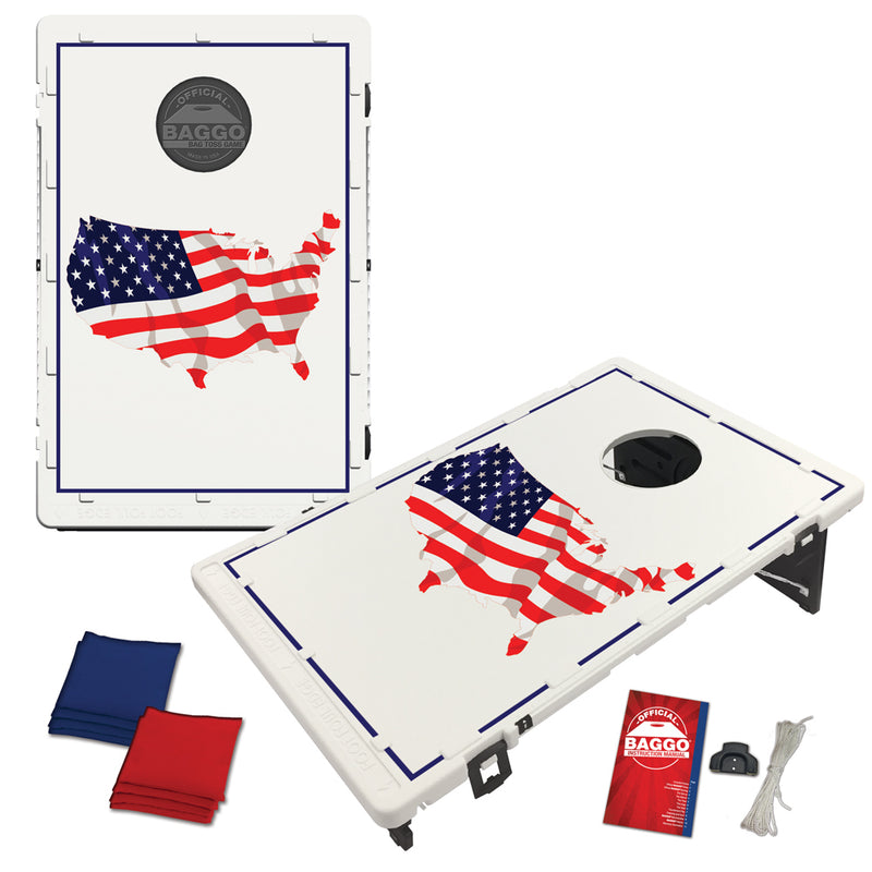 USA Map Flag Bean Bag Toss Game by BAGGO