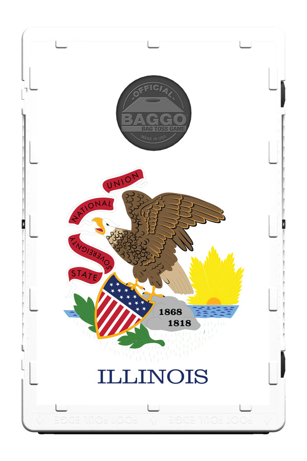 Illinois State Flag Bean Bag Toss Game by BAGGO